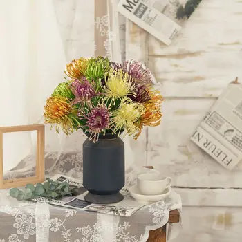  `Almofada decorativa flor de simulação de flor de fábrica falso flor planta verde atacado casamento artesanato